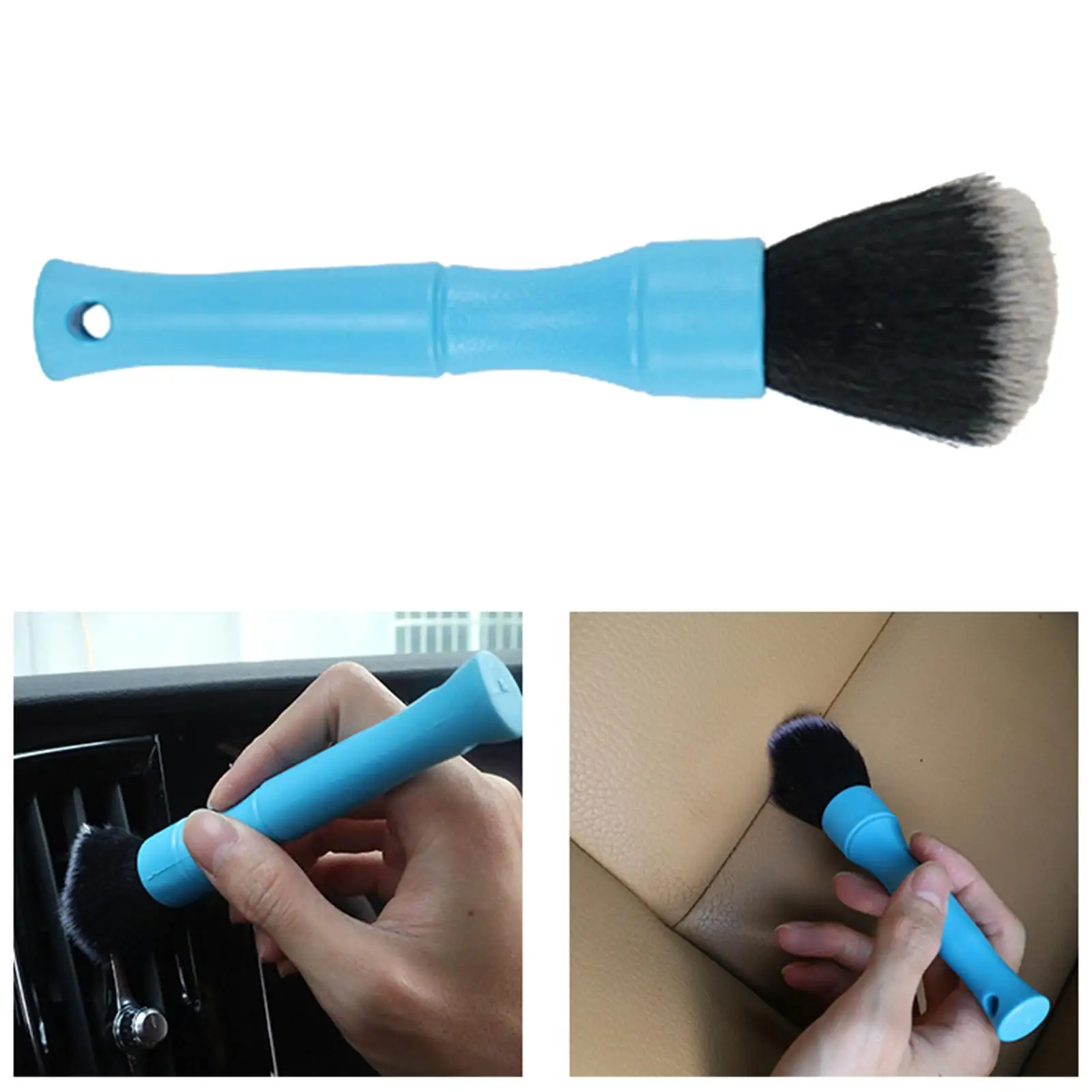 Brosse de détail de voiture Compt, poignée confortable pour emblèmes, 2-4 pièces