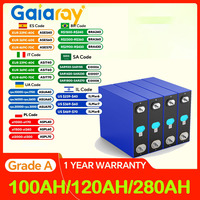 Gaiaray LiFePO4 EVE Grade A 3.2V 100AH 120AH 280AH Battery Lithium Iron Phospha For 12V 24V 4S E-scooter RV Solar Energy Stora