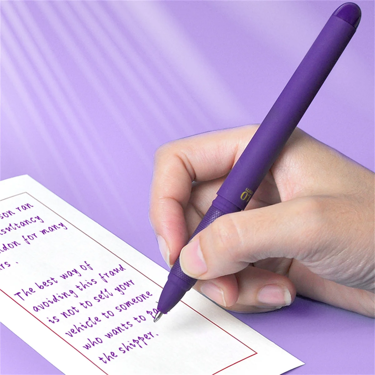 Imagem -03 - Purple Ink Gel Pen para Escrita Suave Recarga de Alta Capacidade Material de Escritório Back School Original 1.0 mm Pcs