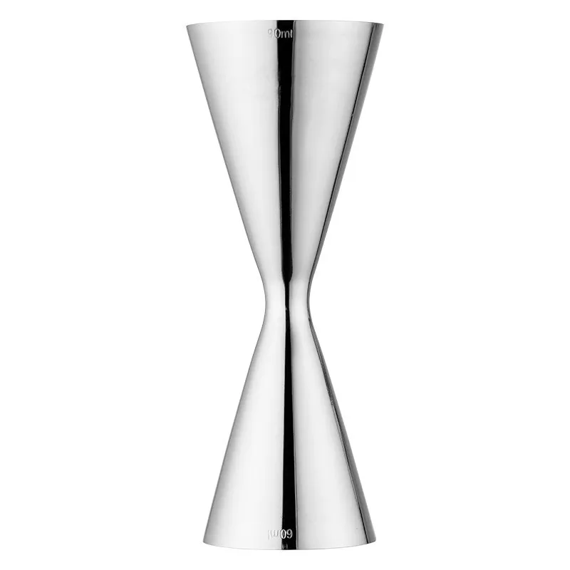 Stainless steel double-ended measuring cup, wine measuring device, ounce cup, wine mixing glass, integrated molding, inner and o