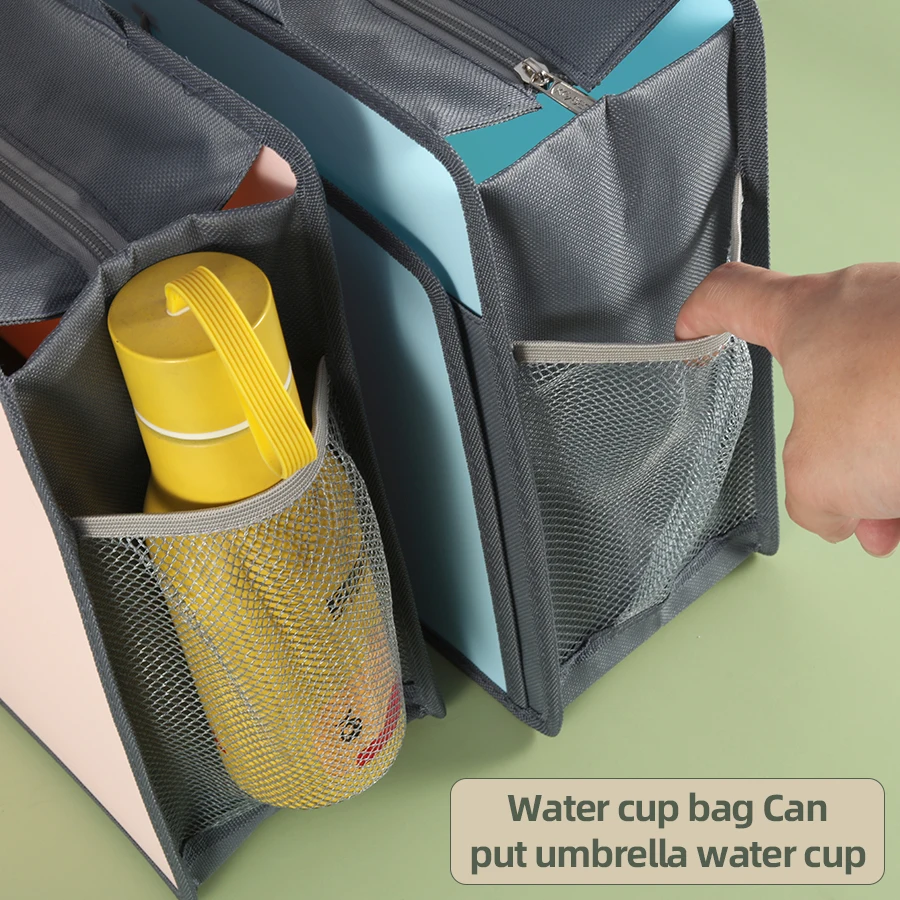 Contiene borsa tridimensionale impermeabile con cerniera di grande capacità Borsa per studenti A4 Borsa per documenti informativi per ufficio