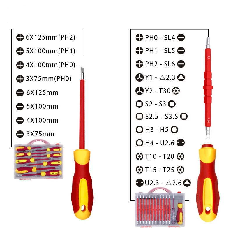 Imagem -02 - Boboaldo 24 Bits Conjunto Universal Chave de Fenda Instalada Caneta Elétrica Liga de Aço Inoxidável Isolamento Antiderrapante Ferramenta de Mão Canalizador