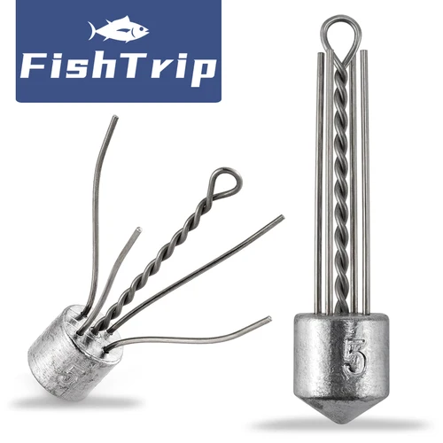 Imagen 1 del producto FishTrip Spider Sinker Peso 1oz-8oz Angler en alta mar Surf Sinker para pesca en la playa de agua salada