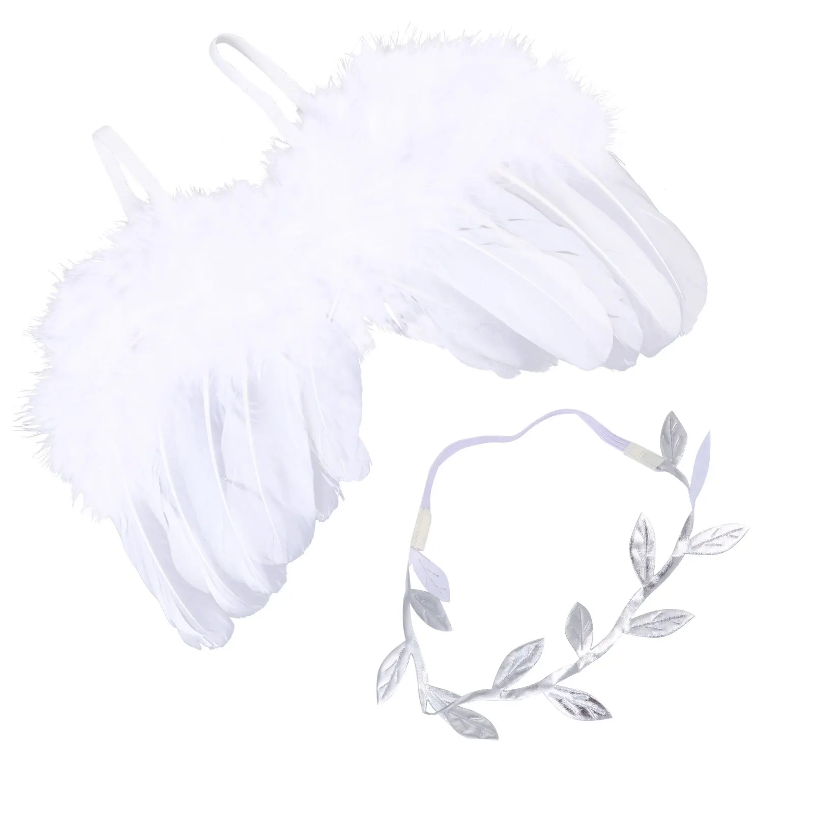 

2Pcs Kids Costume Wing Baby Clothing Hairband Baby Hundred Days Photo Outfit Photography Props Infant Costume Infant Clothes