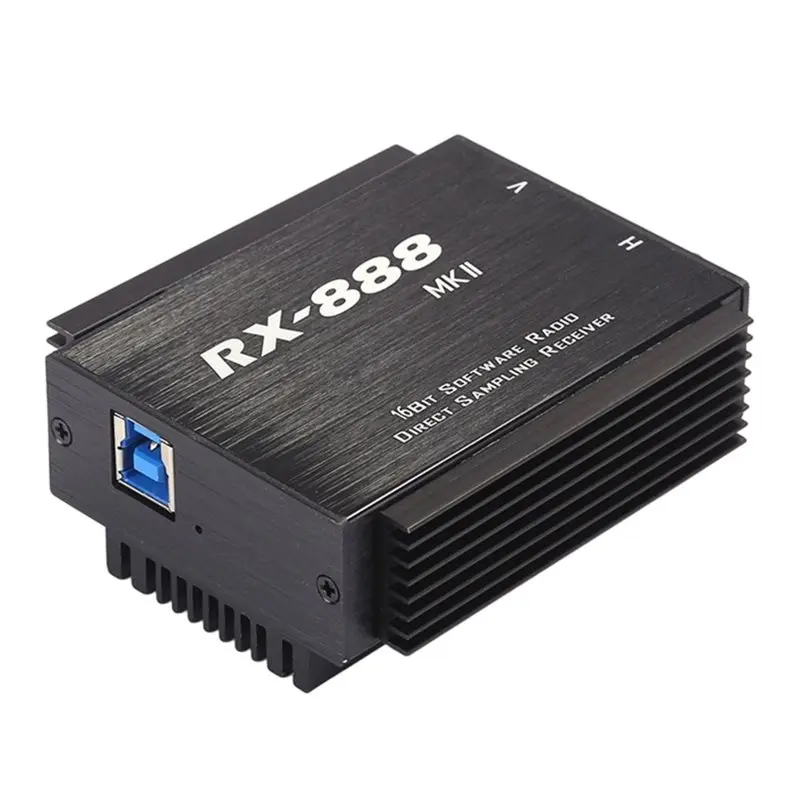 【PORTABLE】SDR Radio Receiver RX-888 MKII Ham Radio Receiver Featuring LTC2208 16 Bit ADC R828D Direct Sampling