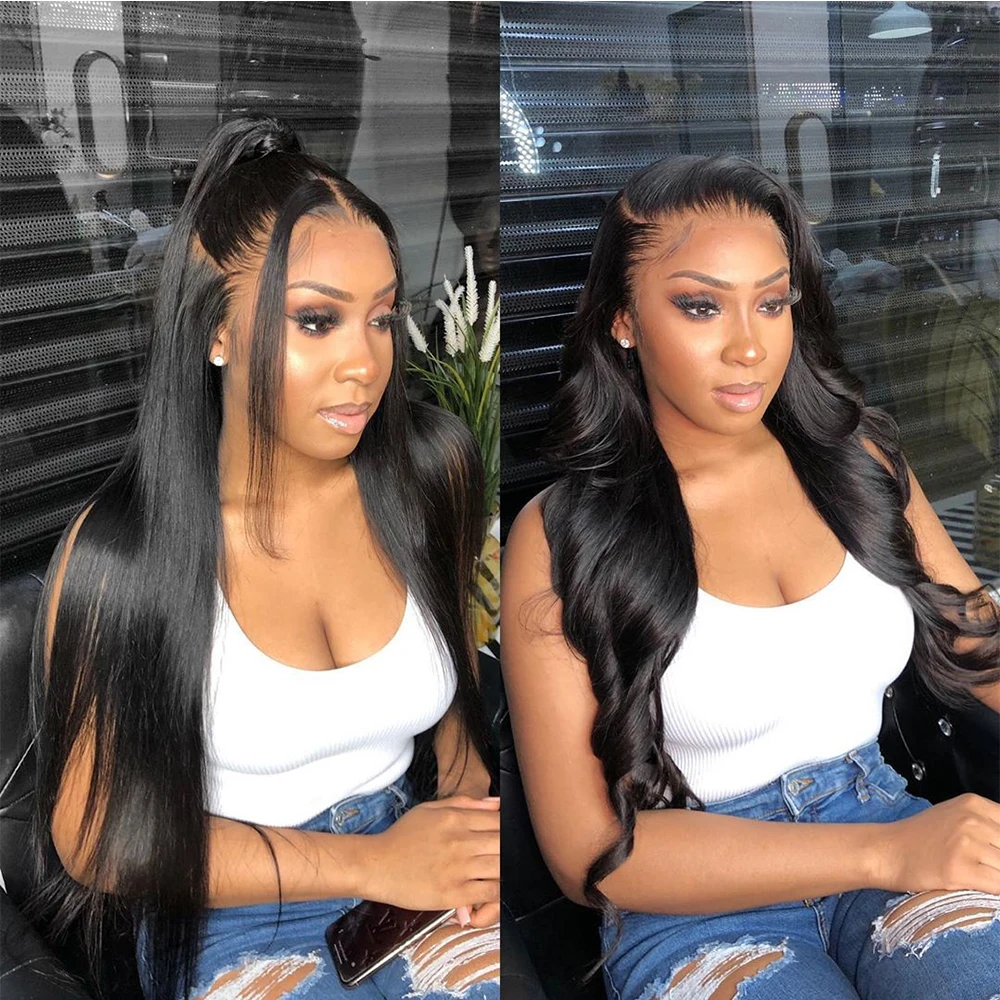 30 Inch Straight Lace Front Wig Human Hair HD 13x4 5x5 Lace Frontal Wigs  Full Lace Wig Human Hair Ready to Wear