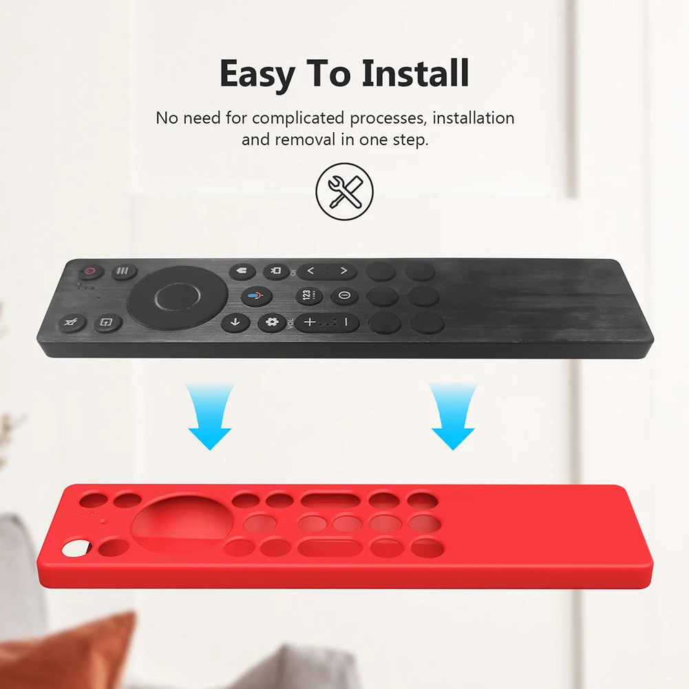 เคสซิลิโคนสําหรับ TCL RC902V FMR1 เสียงรีโมทคอนโทรลกรณีสมาร์ททีวีฝาครอบป้องกัน Anti SLIP ฝาครอบรีโมทคอนโทรล