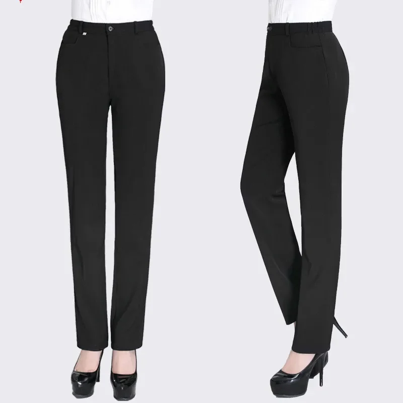 

Ladies Black Work Pants Hotel Cook Service Waiter Pants Cook Work Pants Hotel Restaurant Uniforms Chef Trouser