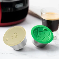 Reusable Coffee Capsules Brand Upgrade for Dolce Gusto Filter More Cream Coffee Reusable Maker Pods icafilas