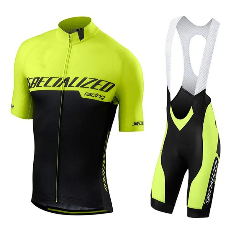 2024 Summer Cycling Jersey Set uomo New manica corta Road Team Bicycle Jersey abbigliamento da ciclismo pantaloncini con bretelle abiti