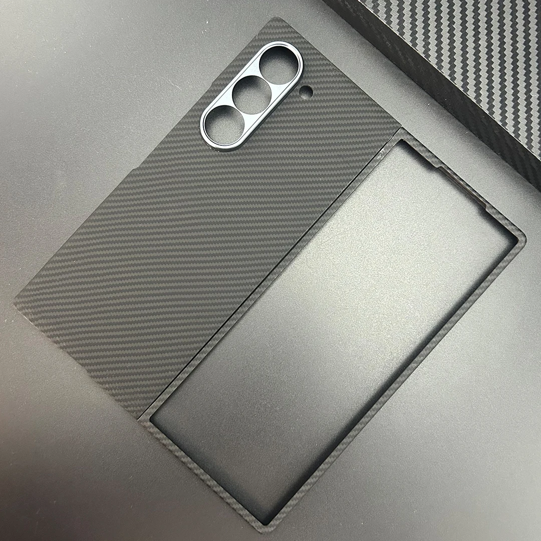 

Магнитный чехол Magsafe для Samsung Galaxy Z Fold 7 6 5, чехол из углеродного волокна, чехол Magsafe из арамидного волокна для Galaxy Z Fold 4, чехол