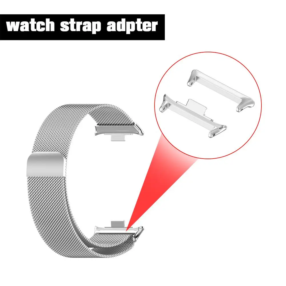 1pair For Redmi Watch 4 Strap Connector Adapter Stainless Steel Wear Resistance Watchband Strap Accessories F8Q4