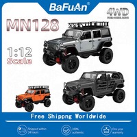 2.4G MN128 4x4 RC Crawler-Professional Climbing Buggy with LED Light,Full Scale Remote Control Car for Boys,Great Birthday Gift