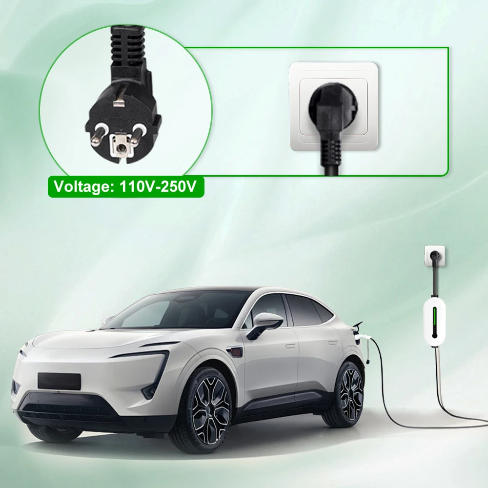 IPENGEN Type 1 Type 2 GBT EV Charger Charging Box Electric for Electric Car 3.5KW 16A 1 phase EVSE Charging Cable Wallbox EVSE