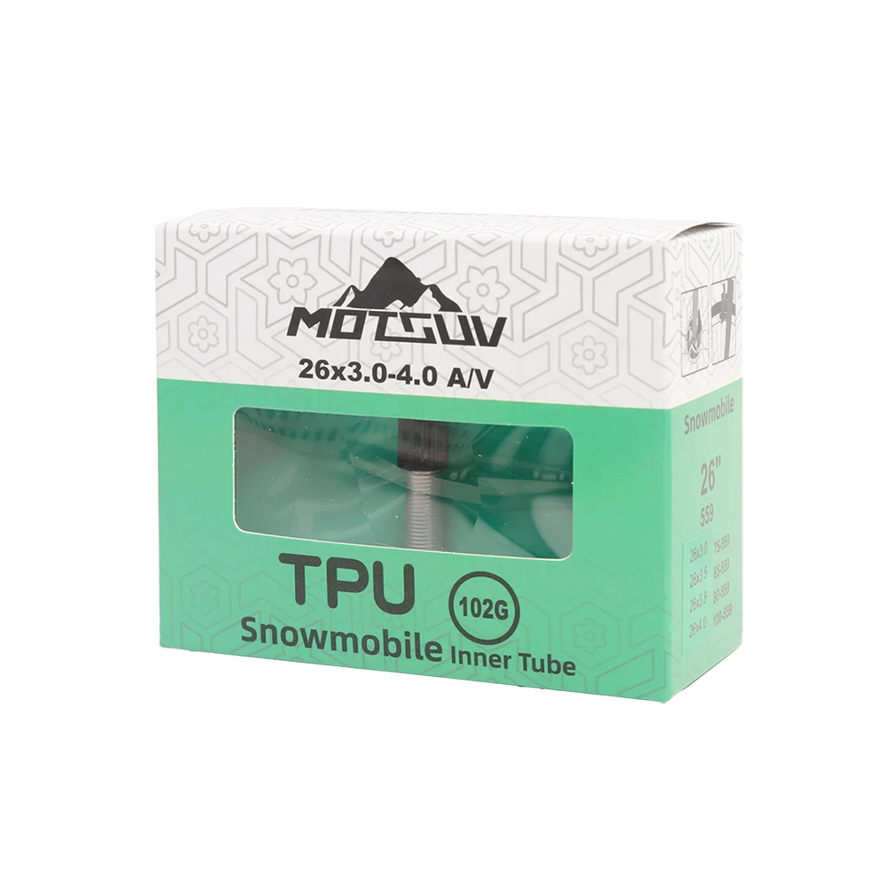 AliExpress MOTSUV Snowbike TPU Bike Inner Tubes 20 24 26 27.5 29x3.0-4.0 Bicycle TPU Material Tire 45mm Aluminum Alloy  Bicycle Valve