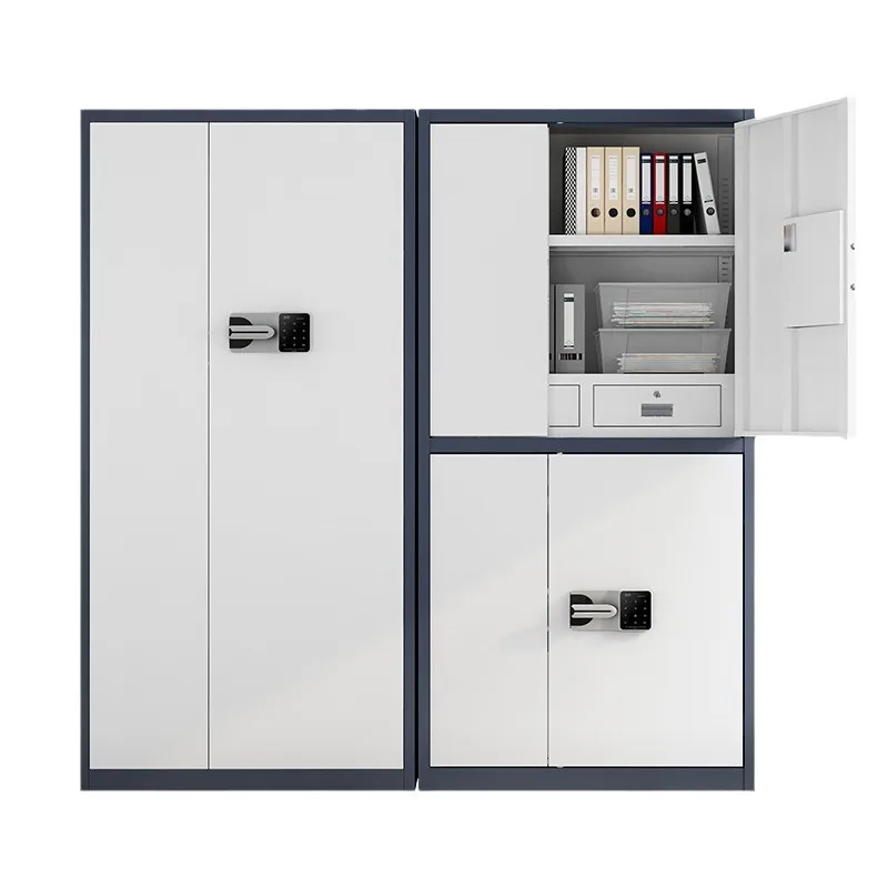 Thickened fingerprint confidential cabinet, financial filing cabinet, data locker, low cabinet, safe, electronic password lock,