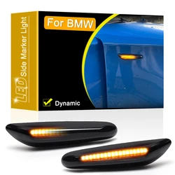 12V Dynamic LED Side Fender Marker Lamp Turn Signal Light For BMW 1/3/5-Series E81 E82 E87 E88 E46 E90 E91 E92 E93 E60 E61 X1 X3