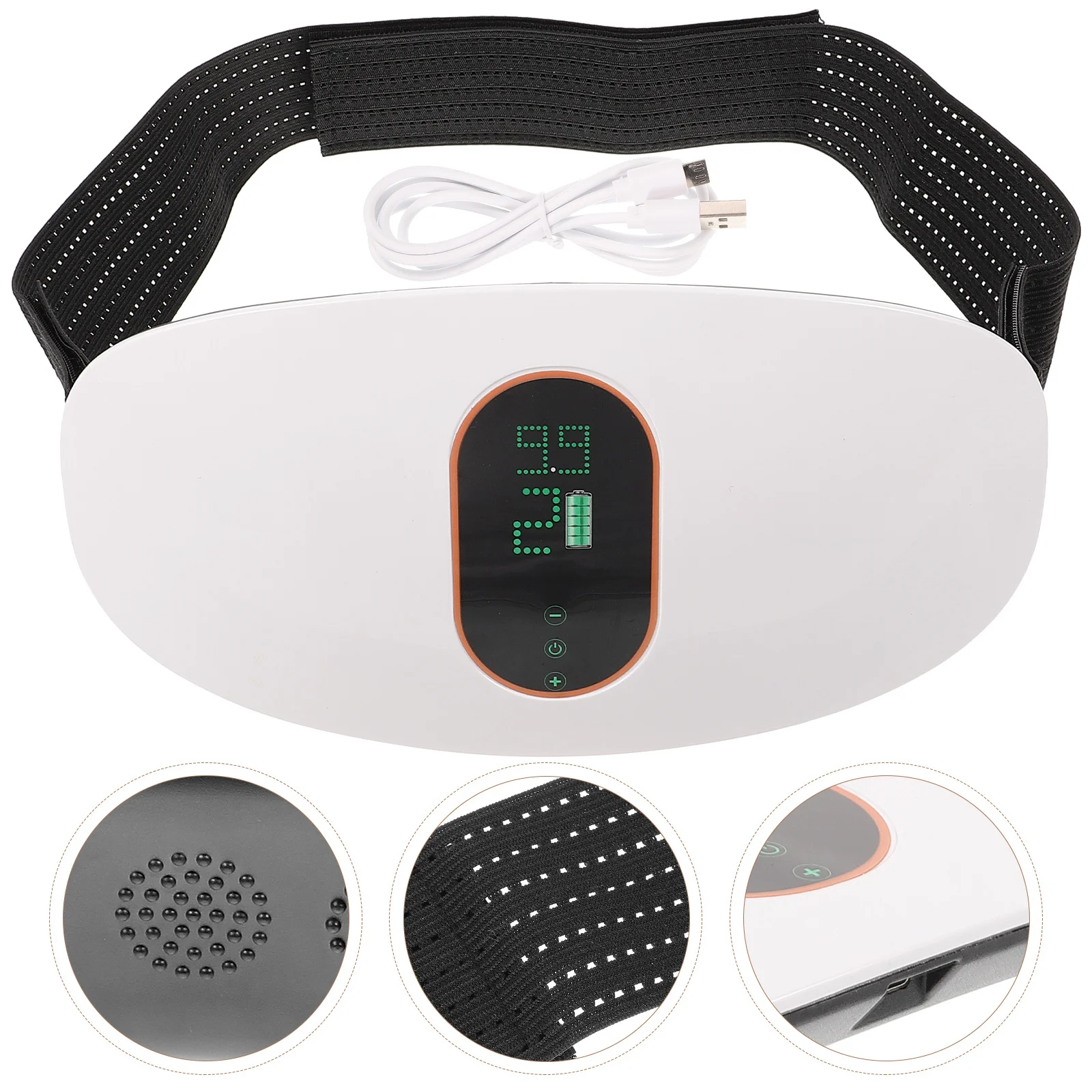 

Abdominal Massager Belt Electric Vibration Slimming Device Portable Waist Massaging Tool For Home Travel Care