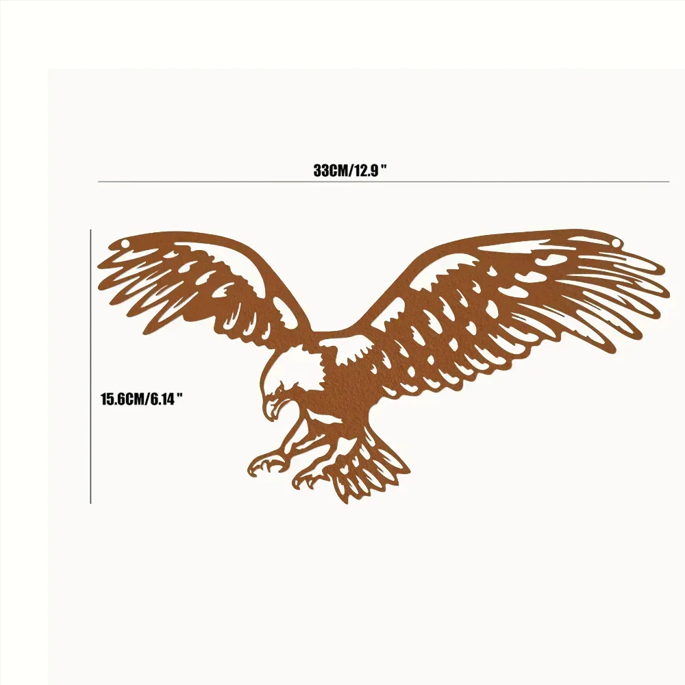 Enchanting Bald Eagle Metal Wall Art for Outdoor – Add Magic to Your Home. Captivating Art for Arts Crafts and Window.