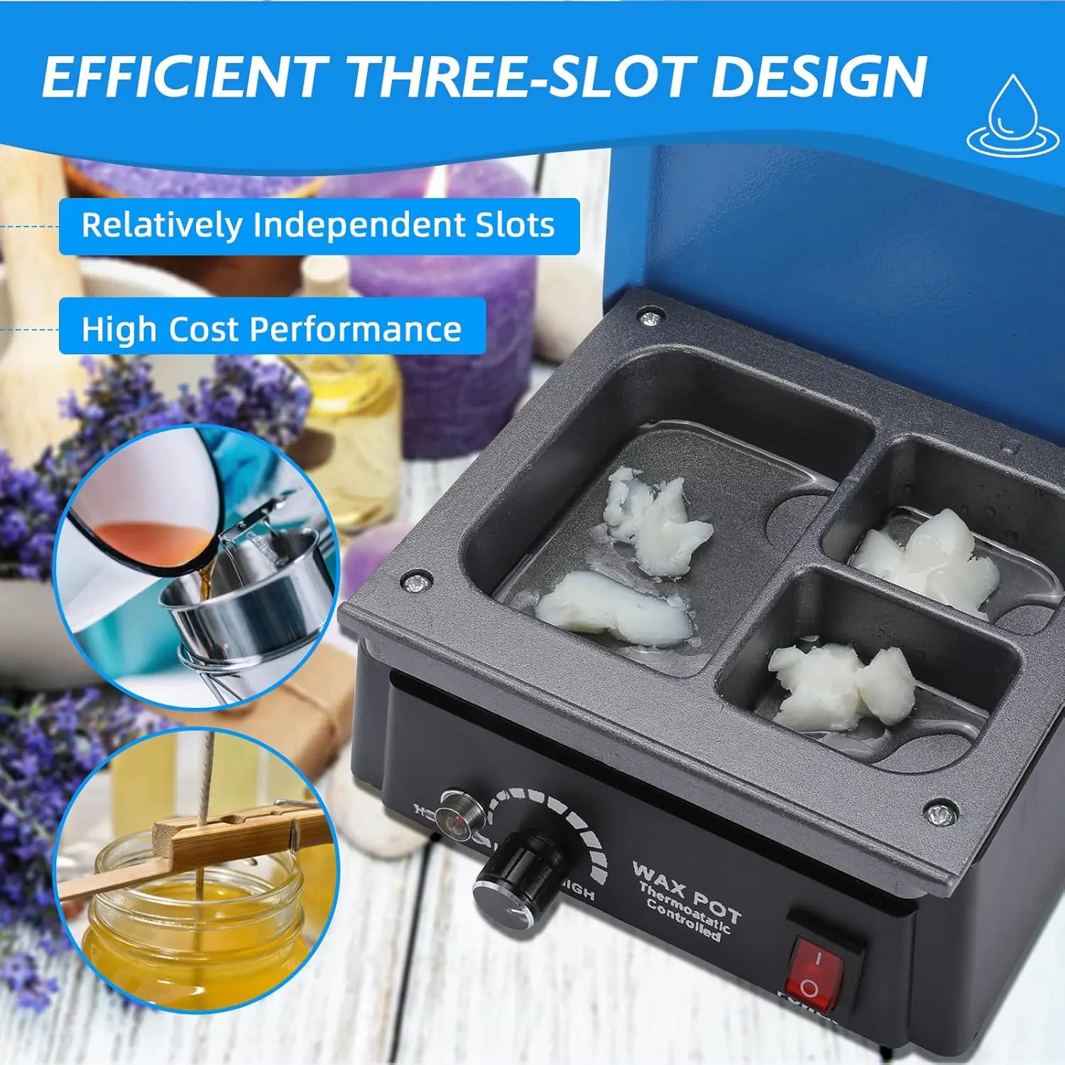 Dental Lab Analog Wax Pot-Automatic Temperature-Controlled Wax Melter-Dental Wax Melter  Lab Equipment