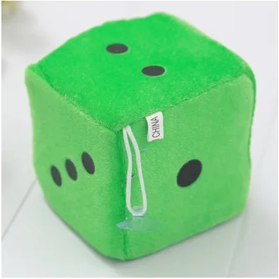 6CM Car-Styling Fuzzy Dice Dots Rear View Mirror Hangers Car Interior Decoration Auto Accessories Interior Ornaments Fashion