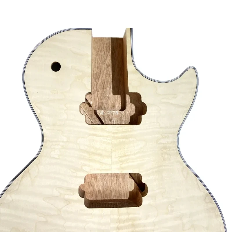 Unfinished best quality LP style Electric guitar body Mahogany Wood ,One Piece wood Made, DIY Electric Guitars Parts Accessories