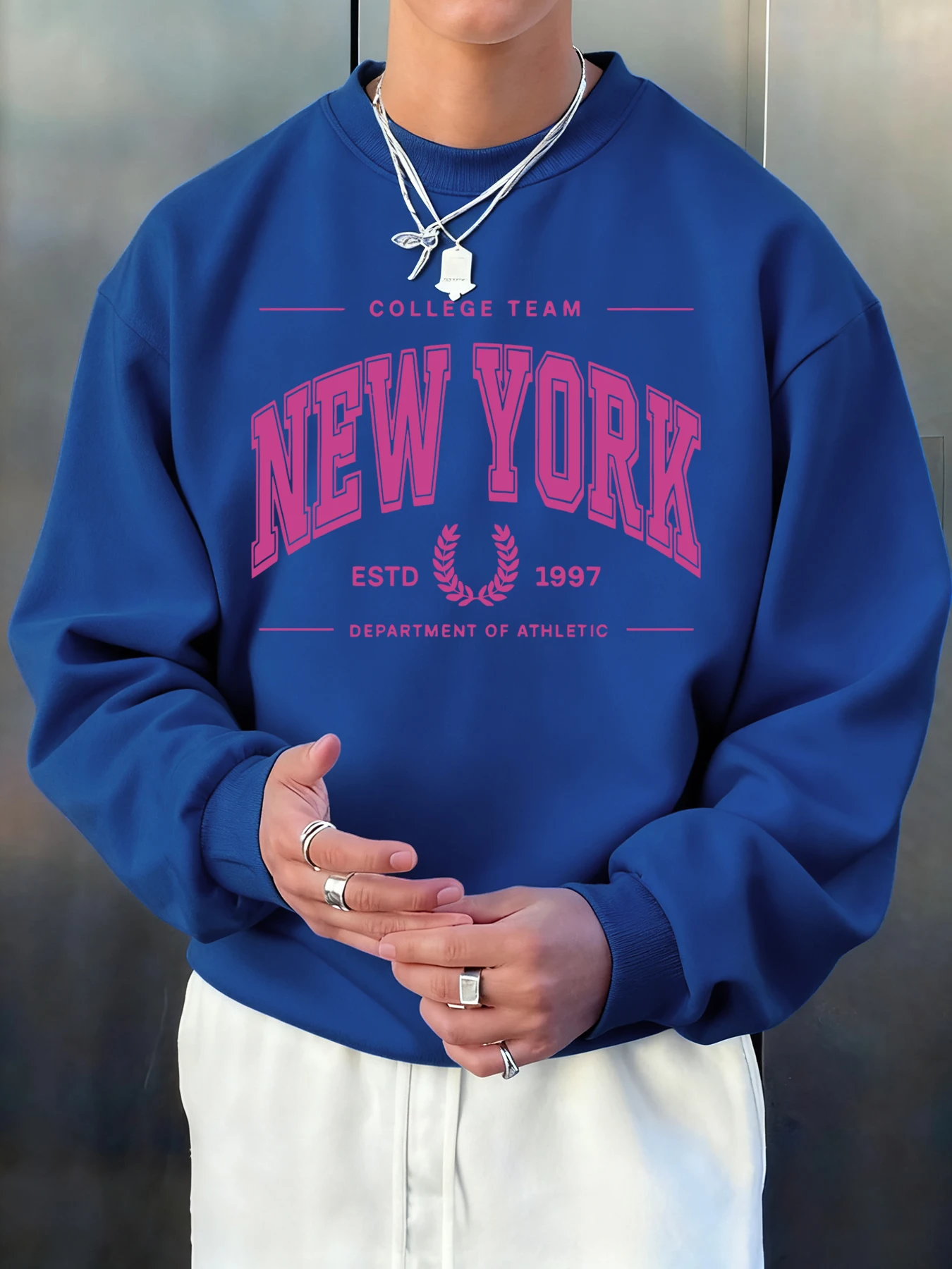 Street Fashion Elements - New York Estd 1997 Baskılı Erkek