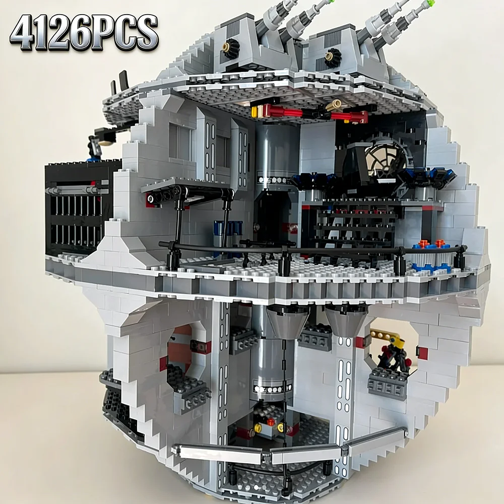 

Коллекционный конструктор LEGO Star Wars: Звезда Смерти, модель битвы на станции, 4126 деталей, подарок на Рождество для детей, 75159