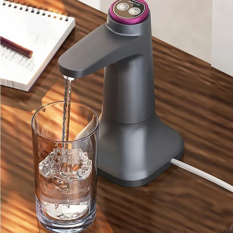 Dispensador de agua automático, bomba de agua eléctrica con Control de botón, carga USB, Extractor de vino para cocina y oficina al aire libre