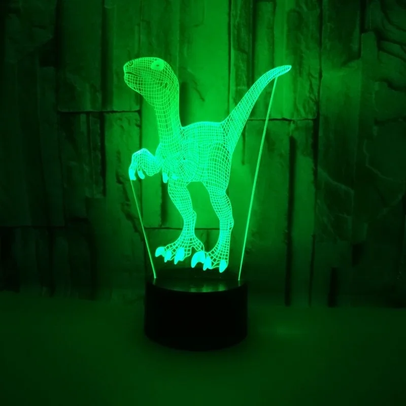 2022 Dinosaur 3d Desk Lamp Usb Stereo Led Night Light  Cute Room Decor Home Decoration Accessories Birthday Gift Led Light  Gift