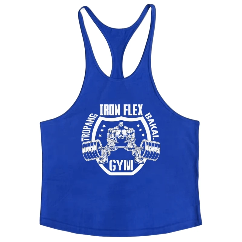 Men's Cotton Gym Stringer Singlet Y Back Lightweight Sleeveless Vest Quick - Dry Performance Tank Breathable Bodybuilding Shirt