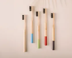 3pc ECO Friendly Toothbrush Bamboo Toothbrushes Resuable Portable Adult Wooden Soft Tooth Brush For Home Travel Hotel Oral Care