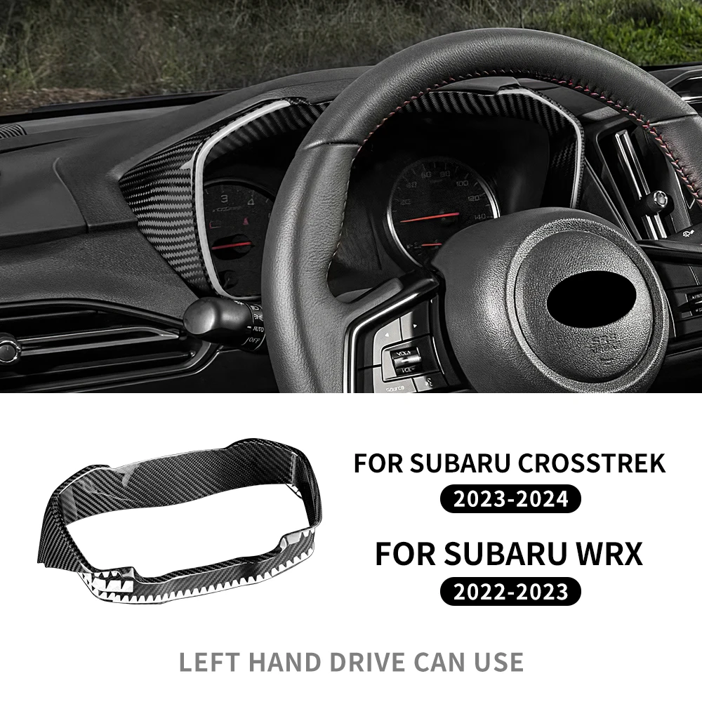 

Real Hard Carbon Fiber Sticker For Subaru WRX 2022-2024 Crosstrek Impreza 2023 2024 LHD Car Speedometer Frame Trim Accessories
