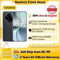 Realme 14 Pro 5g Global Version Smartphone Dimensity 7300 Energy 6.67'' 120Hz Display 6000Mah Battery 45W Supervooc 50Mp Camera
