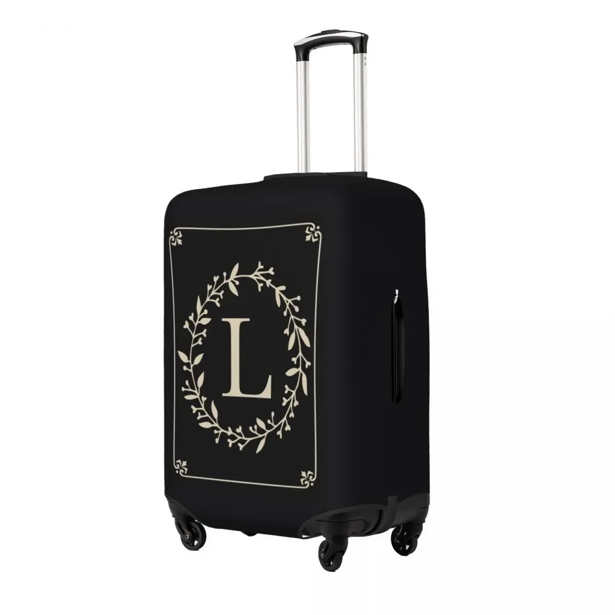 Classic Monogram Letter L Print Luggage Protective Dust Covers Elastic Waterproof 18-32inch Suitcase Cover Travel Accessories