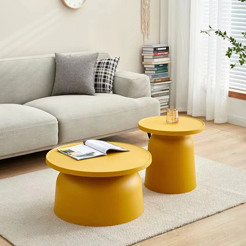 Nordic Mushroom Small Coffee Table, Small Balcony, Living Room Coffee Table, Simple Modern Plastic Mini Side Table Side Table