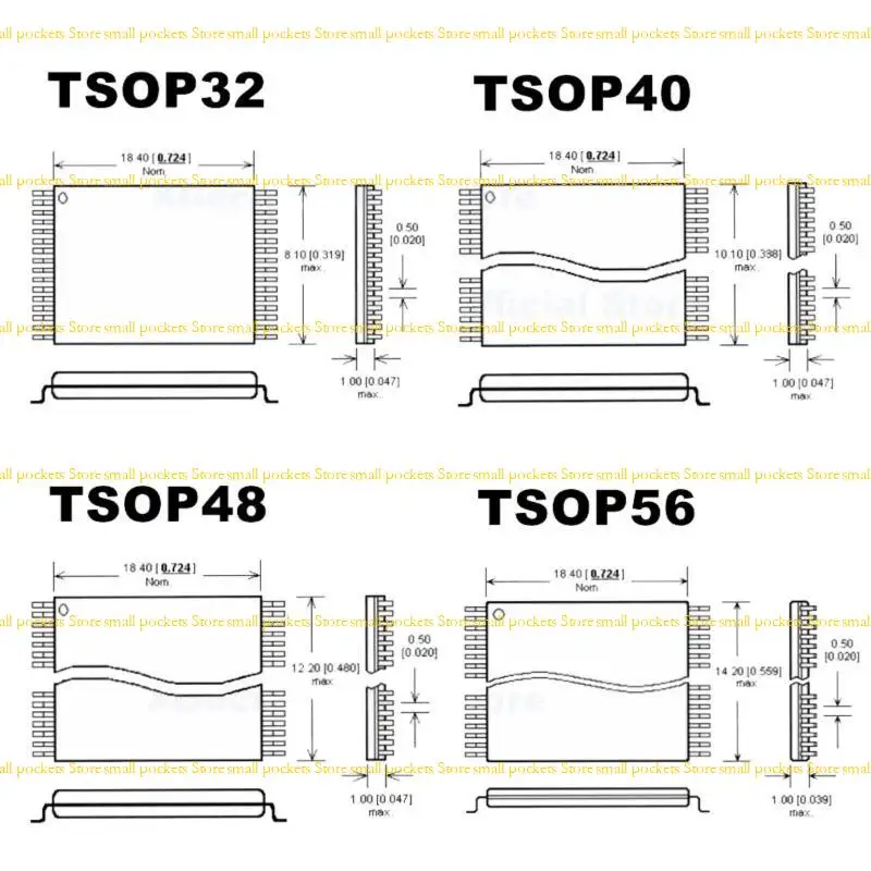 R1WD TSOP Chip Adapter Assortment for T76 Programmer for Educational Institutions