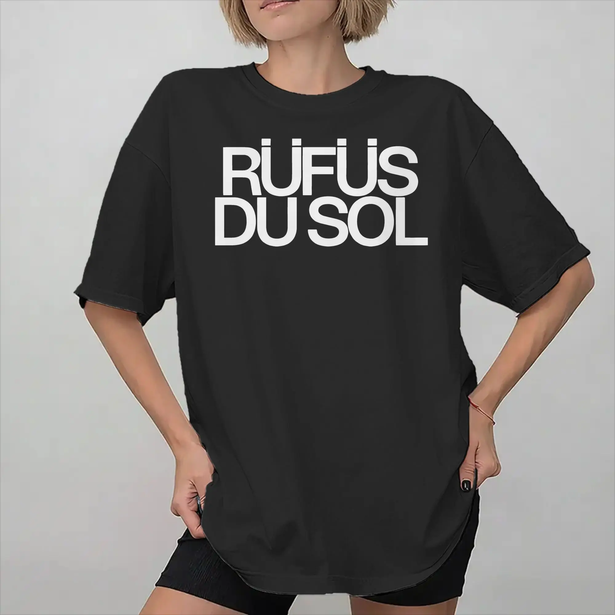 Rufus Du Sol 2026 Concert Outfit Unisex T Shirts Cotton Tee Graphic Print  T-shirt Clothing