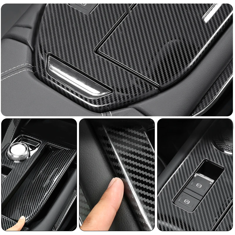 For Haval H6 3rd Gen GT 2021 2022 2023 2024 HEV PHEV Stainless Steel Car Gear Shift Panel Frame Cover Trim Accessories