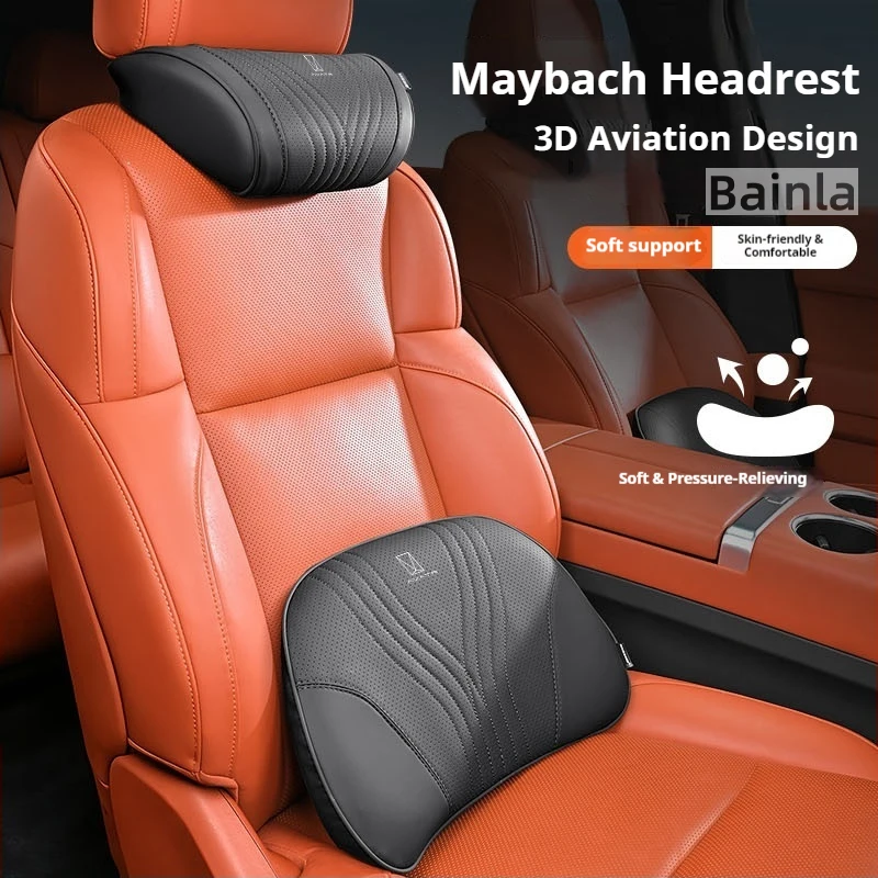 2026 NEW Car Headrest Neck Support Seat Lumbar cushion Breathable Soft Neck Pillow Waist pad, For AVATR 07 AVATR 11 06 12 2026