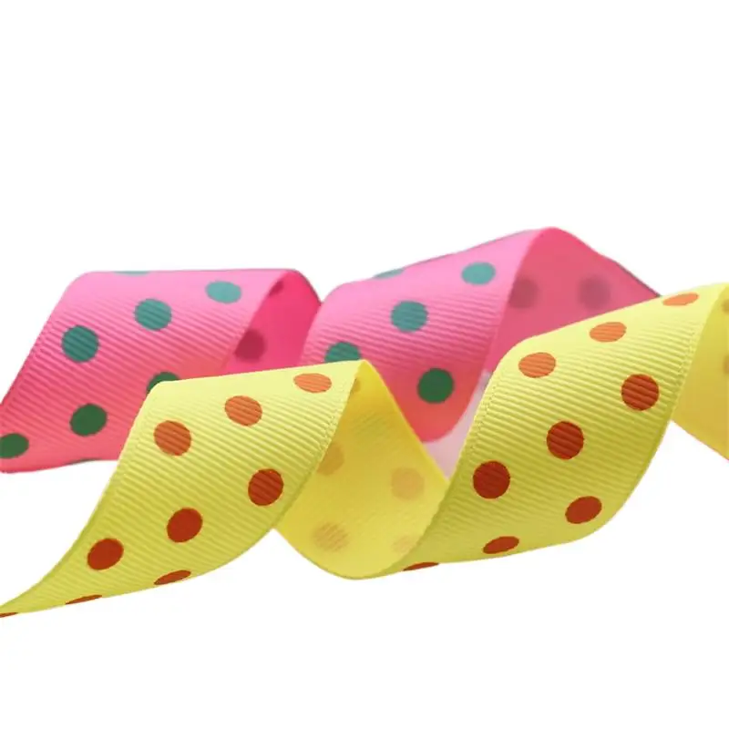 Nastro per parrucchiere, nastro di raso per decorazione, fiocco fai da te, fatto a mano, a costine, nastri, T-046, 5 m per lotto, 25 mm