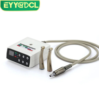 EYY Dental Brushless Electric Motor 2/4 Holes 1:1/1:5 Fiber Optic LED Contra Angle Low Speed Handpiece Dentist Clinic Micromotor
