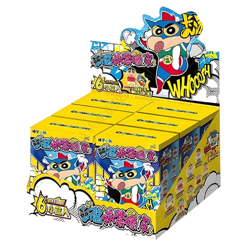 Originele Crayon Shin-Chan Blind Box Cartoon Anime Crayon Shin Chan Vinyl Rubber Pop Speelgoed Sleutelhanger Speelgoed