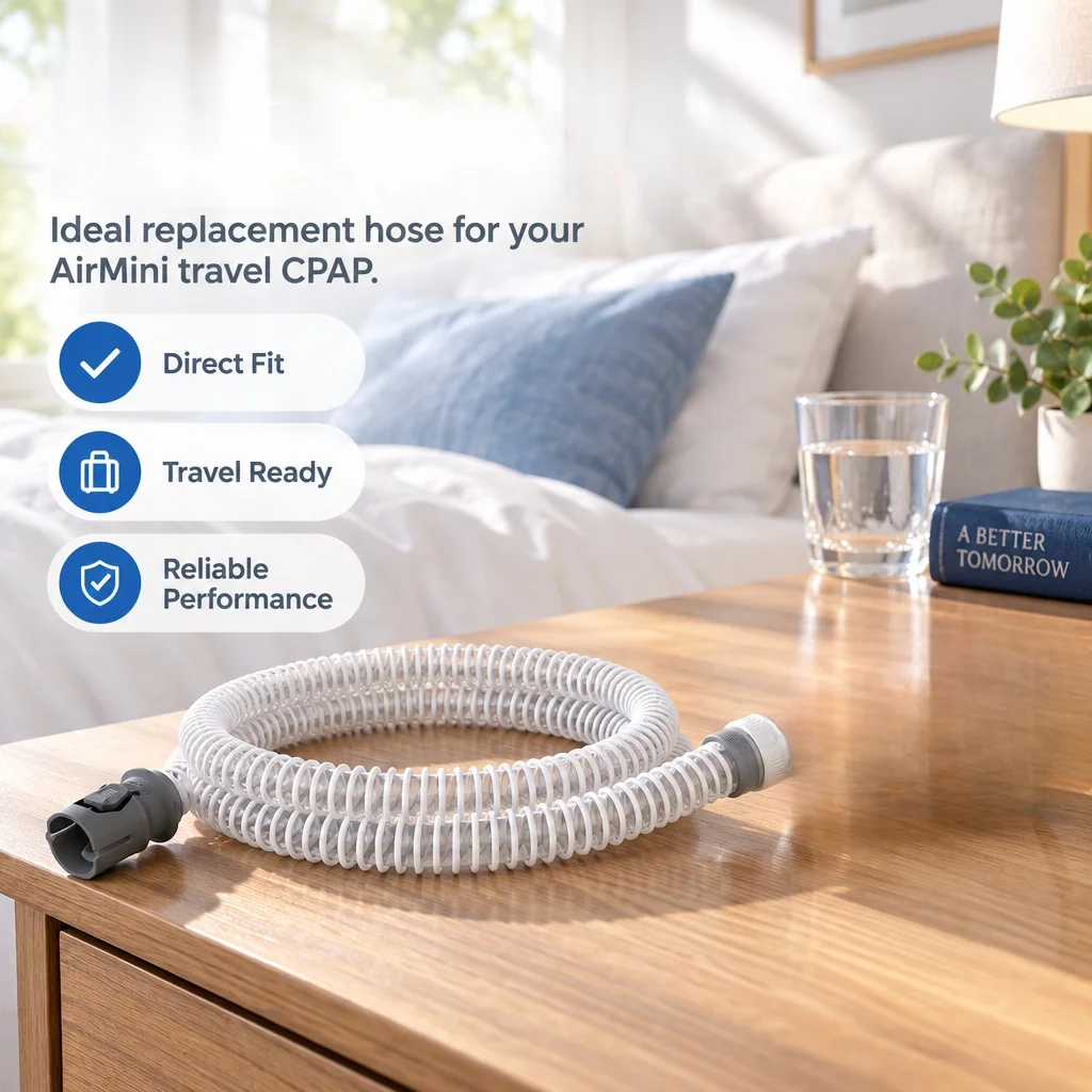 Replacement Tube Compatible with Airmini Device & Airmini N20/P10/N30 Connector, CPAP Hose Tubing for Nasal Mask Easy To Install