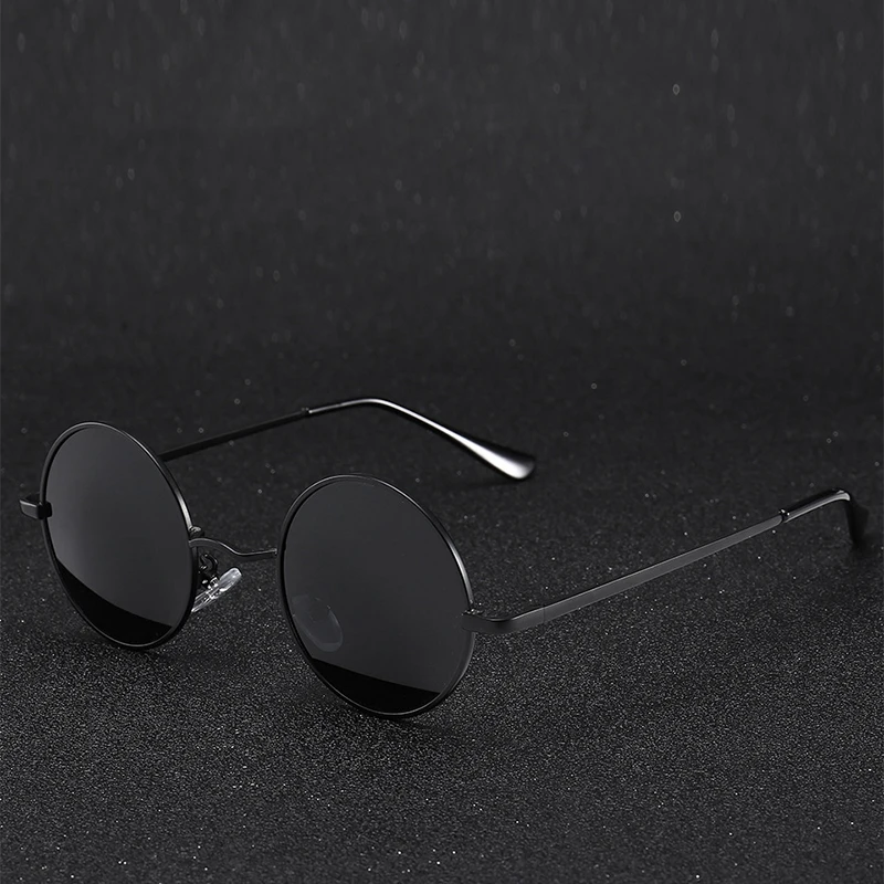 Retro Vintage Round Polarized Sunglasses Men Women Driving Fishing Hipster Stylish Punk Unique Eyewear Shades Sun Glasses UV400