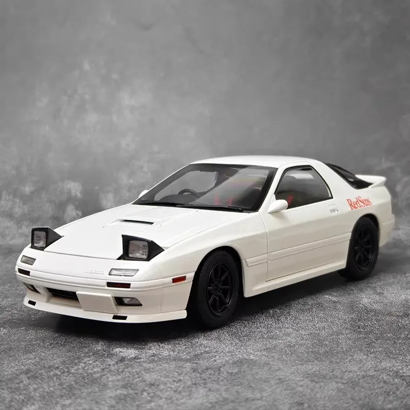 WHELART 1/18 Mazda Savanna RX-7 FC3S Initial D 30th Anniversary Ryosuke Takahashi White Diecast Car Model Boy Collecion Gift view 2