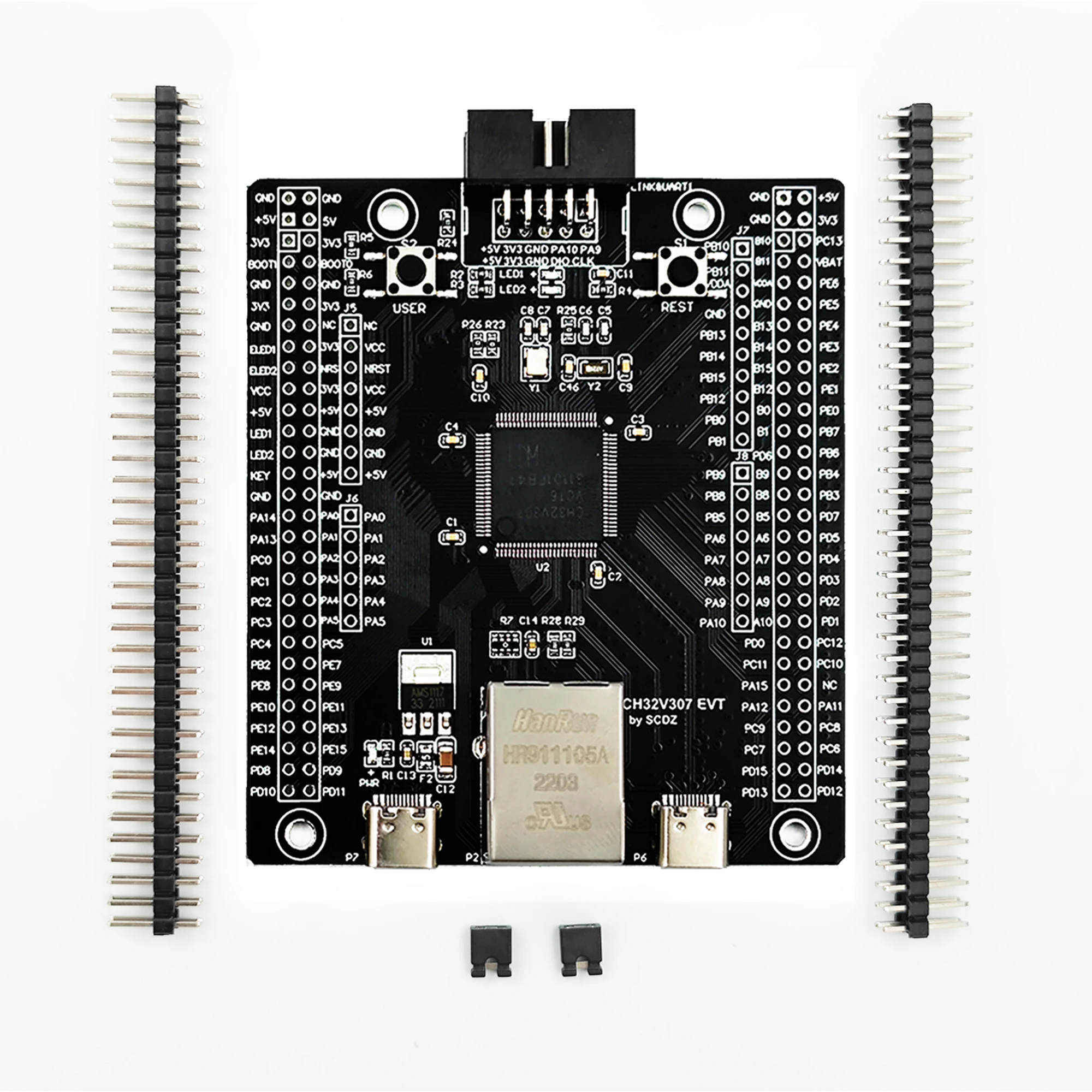 CH32V307 Evaluation Board RISC-V MCU Onboard Wch-link CH32V307VCT6 CH32V307V-EVT-R1 WCH