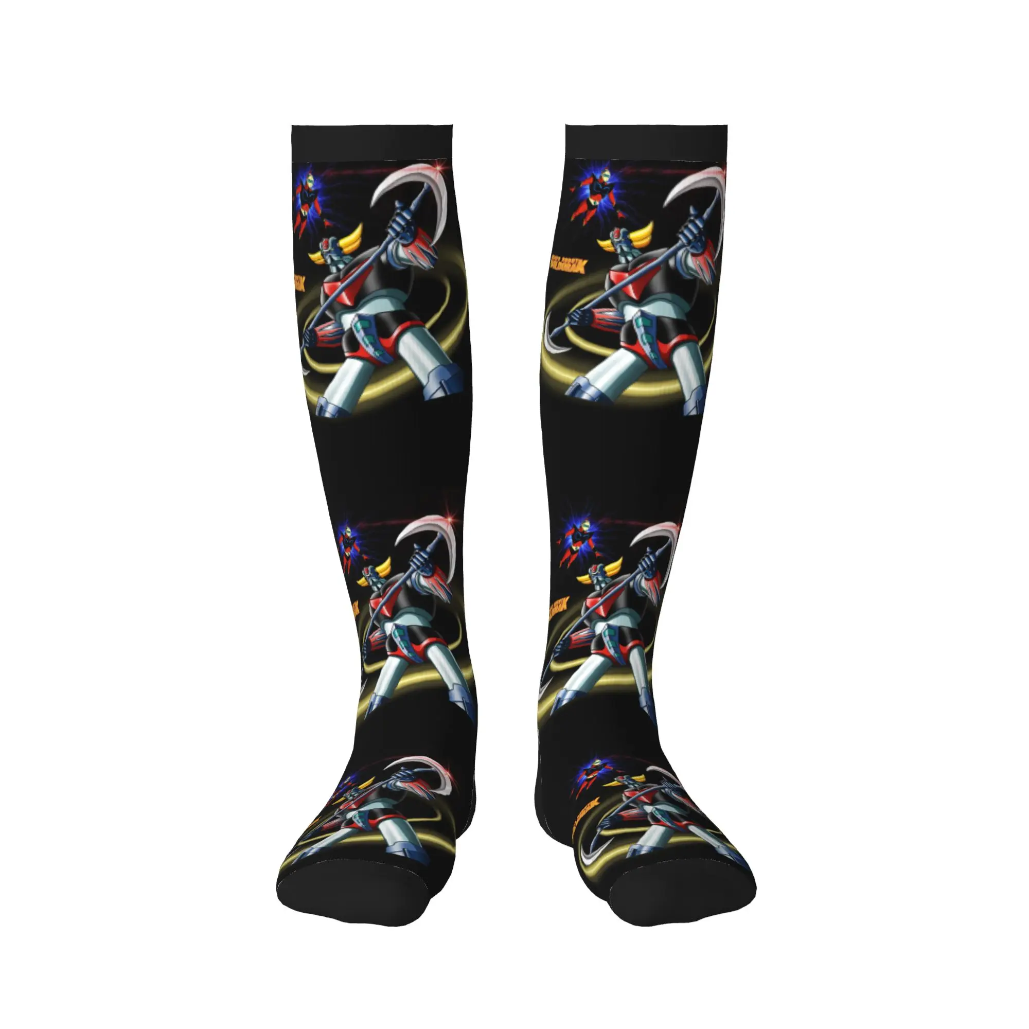 UFO Robot Goldrake Dress Socks for Men Women Warm Fashion Grendizer Anime Manga Sports Compression Socks