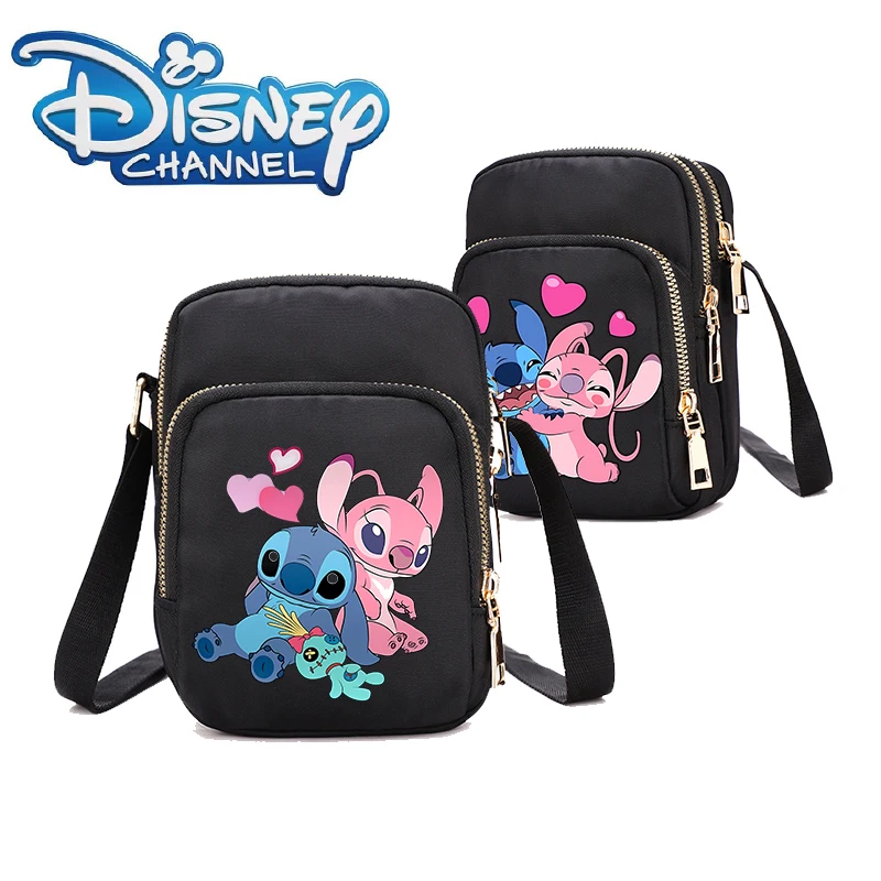 Disney Lilo&Stitch Girl mała kwadratowa torba na ramię dla kobiet Messenger torebka Mini torby na telefon