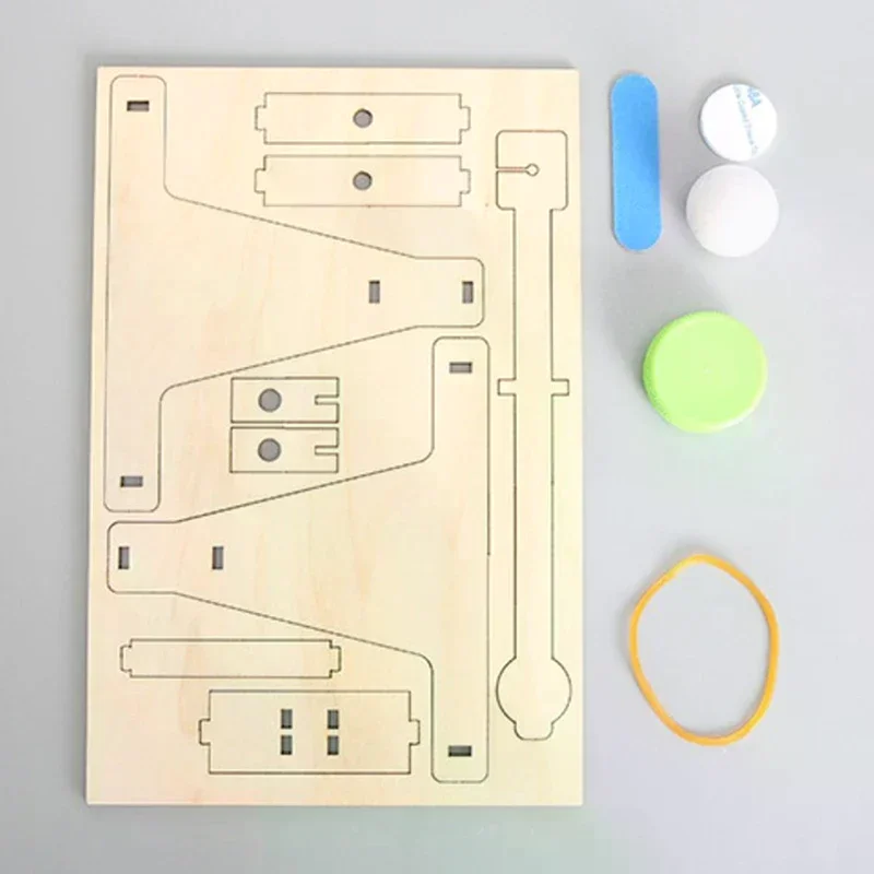 Wooden Catapult Model Kit DIY Trebuchet Educational Science Assembly Building Blocks Toys for Children Physics Experiment Games